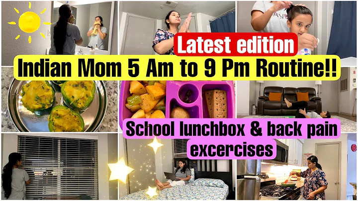 Indian Mom 5Am To 9Pm PRODUCTIVE/REAL busy Morning to Night ROUTINE/School Lunchbox,Full Day Routine