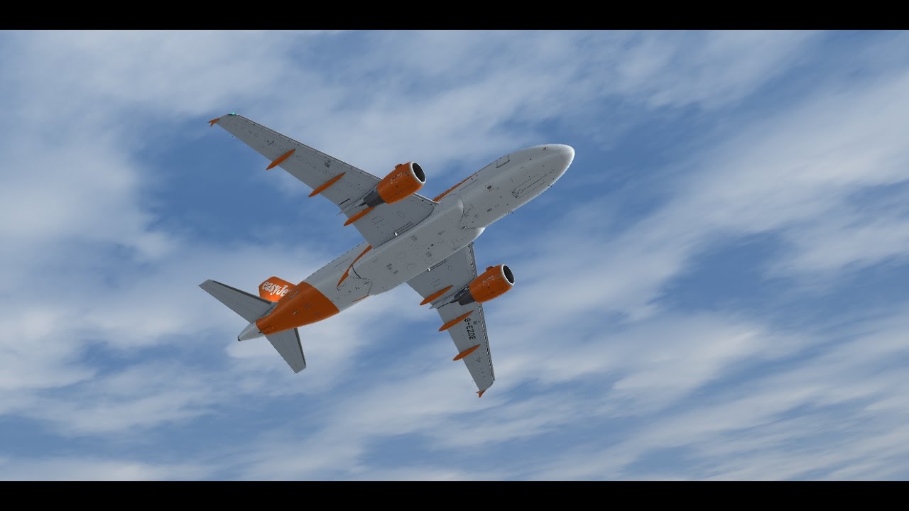 Flight Movie| Manchester ✈ Londres Gatwick EasyJet (Storm Doris)