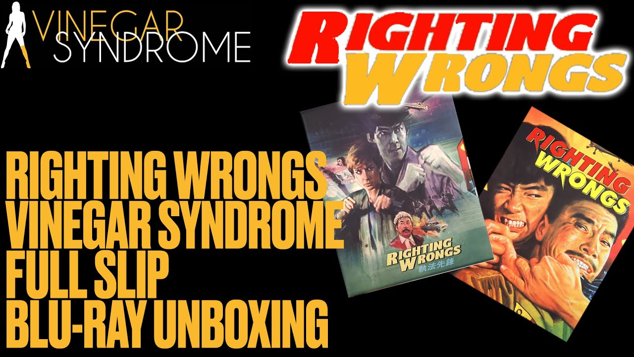 Vinegar Syndrome Righting Wrongs Limited Edition Full Slipcase