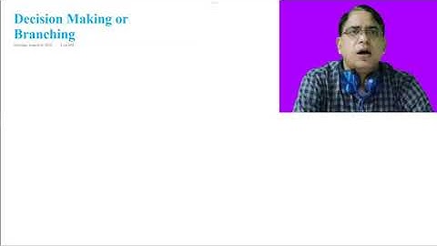 Lec-27 | C-Lang | Decision Making or Branching by Assistant Professor Rajesh Sharma