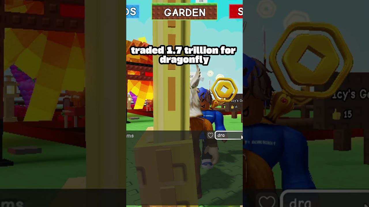 I Traded For Dragonfly In Roblox Grow A Garden Growagarden