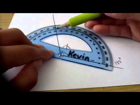 how to use a half circle protractor youtube