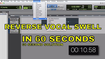 REVERSE REVERB TUTORIAL IN 60 SECONDS - PROTOOLS