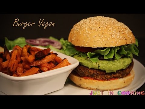 recette-de-burger-vegan-et-frites-de-patates-douces