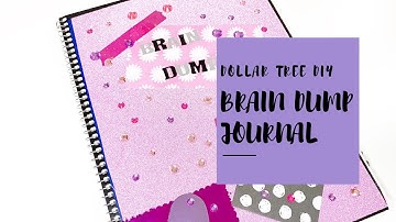 DOLLAR TREE DIY BRAIN DUMP JOURNAL!