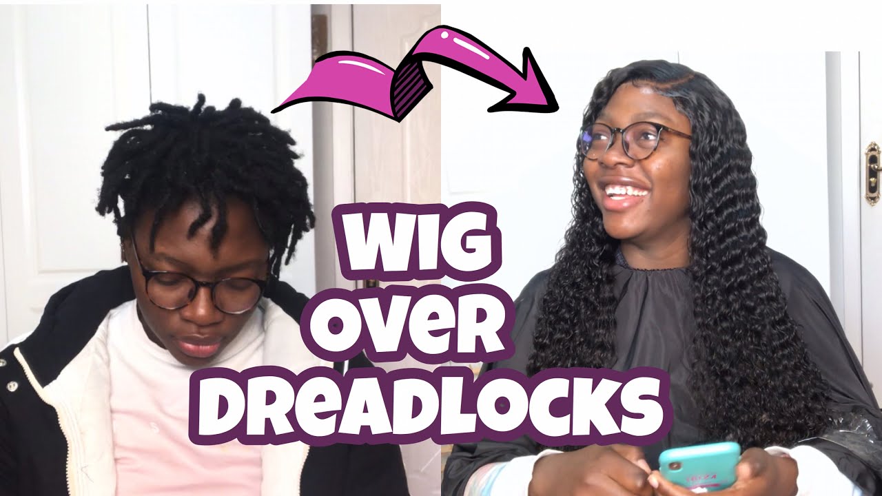 HOW TO install a wig over dreadlocks very detailed START TO FINISH