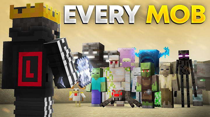 How 'I KILLED EVERY MOB' By Just using a MACE in Minecraft!