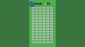 Chellange your brain 🧠 try to find this number 83 within 5 second #shortvideo #shortfeed #shorts