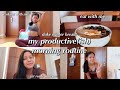 PRODUCTIVE AND HEALTHY MORNING ROUTINE + workout with me!