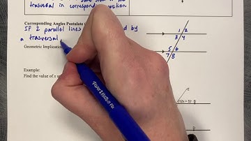 5.1 Parallel Lines and Transversals