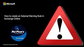 Configure External Email Warning message for Microsoft 365 Emails