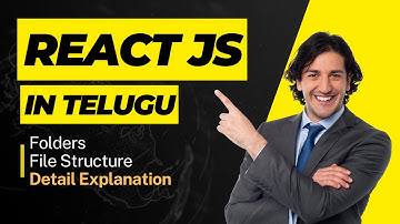 React JS folder structure in Telugu | React JS Tutorials | Part - 2 | React js | reactjs | React JS