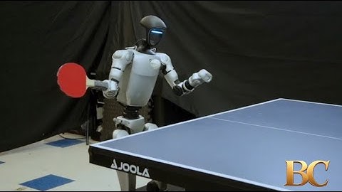 UC Berkeley humanoid robot plays table tennis with human-like agility