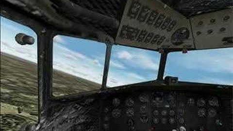 DC-3 TAKE OFF AND LAND WITH KEYBOARD(FS2004)