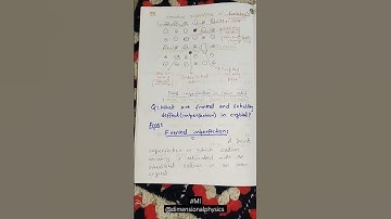 || Frenkel and Schottky defects | Defects in Crystal | #ssp #solidstatephysics #shorts #viral ||