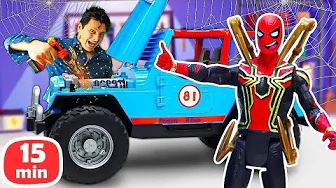 🚗🕷️ Spider-Man's Car Is Broken Down! | Superhero Games