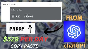 ChatGPT: How I made $529 Within 1 Day | Earn $500 - $1K Copy Paste Strategy