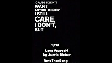 Thumbnail of Love Yourself Song by Justin Bieber#viral#shorts#ratethatsong#justinbieber#LoveYourself#songs