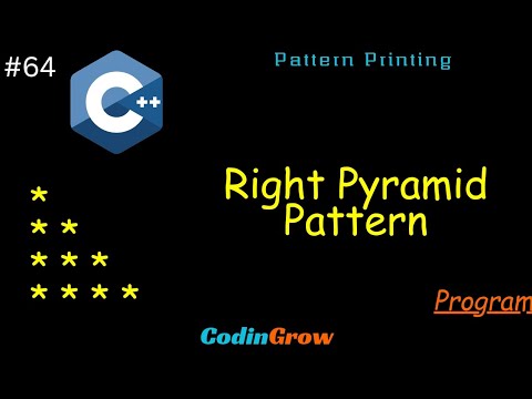 #64 Right Pyramid Pattern Printing || CodinGrow - YouTube