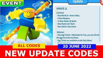 *ALL CODES WORK* UPDATE 21 [Father‘s Day+3x] Weapon Fighting Simulator ROBLOX | 20 JUNE 2022