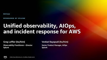 AWS re:Invent 2022 - Unified observability, AIOps, and incident response for AWS (PRT262)