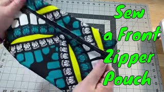 How to Sew a Front Zipper Pouch (Time Stamp in Description Box)