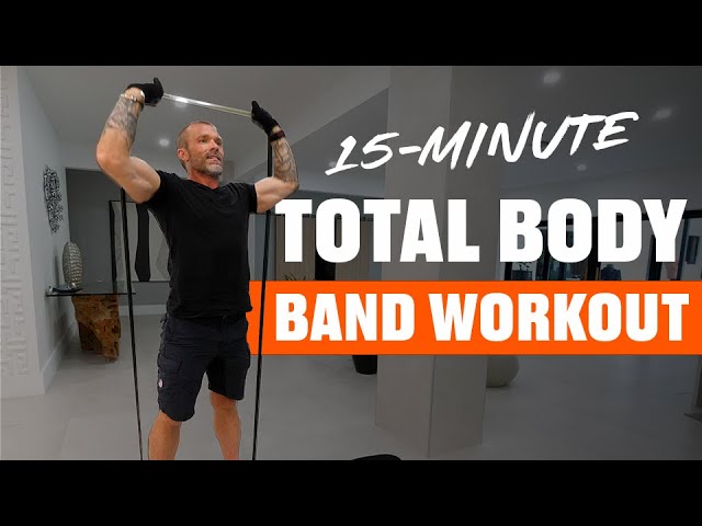 Resistance Band Muscular Legs! 15 Minute Home Workout! 