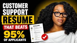 The Resume That Beats 95% of Customer Support Applicants (LIVE Resume Makeover)