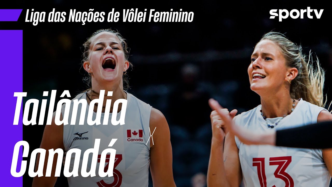 TAILÂNDIA 1 X 3 CANADÁ | MELHORES MOMENTOS | LIGA DAS NAÇÕES DE VÔLEI FEMININO 2024 | sportv