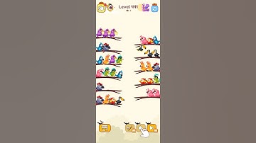 bird sort color game level 441 #games #gamedesign #gameplay #gameartdesign