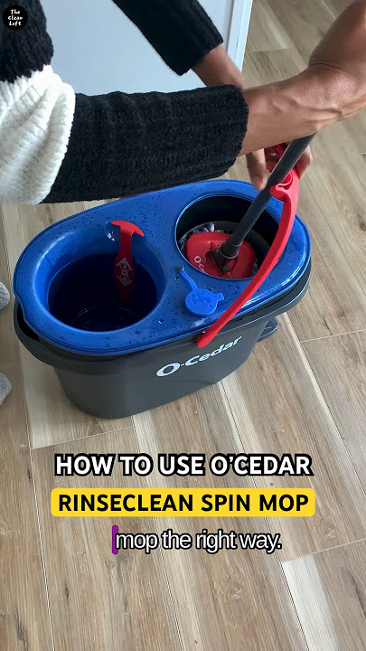 How To Use The O’Cedar EasyWring RinseClean Spin Mop The Right Way #cleaningproduct #trending