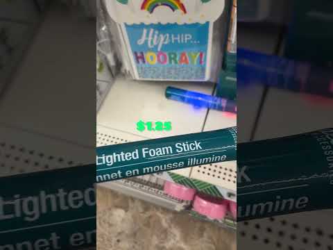NEW AT DOLLAR TREE/ LIGHT UP FOAM STICKS/GREAT FOR PARTIES 🎉 🎈🎊#youtubeshorts