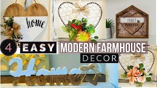 4 VALENTINE’S DAY HOME DECOR | DOLLAR TREE NEUTRAL DIY | Modern Farmhouse Valentine Decor DIYs