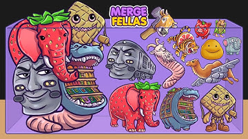 BRAINROT: MERGE FELLAS BOSS - MOD 12 Update! | Suika Game Gameplay Walkthrough - Reaching Max Level