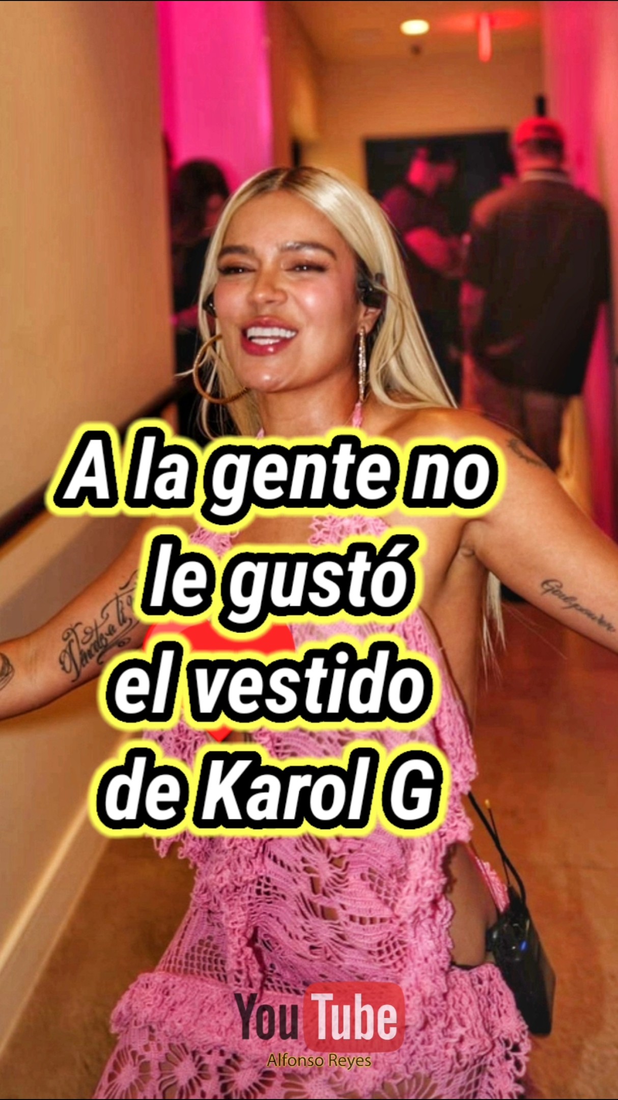 A la gente no le gustó el vestido de Karol G. #bichota #karolg