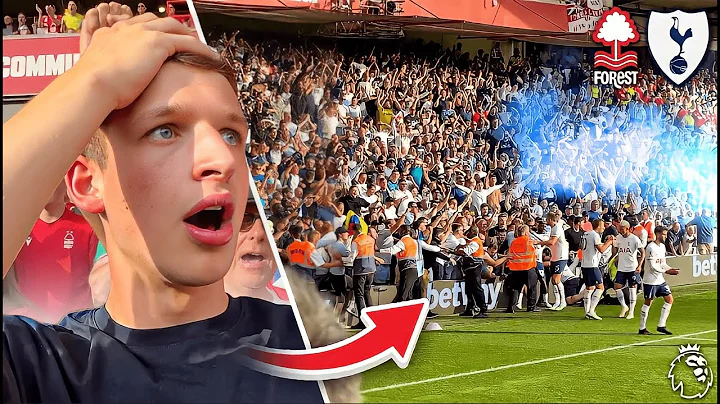 PITCH INVASION as KANE SCORES at FOREST VS SPURS