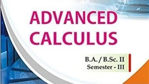 advance calculus chapter  3 soln ex 3.1 and. 3.2 #bsc #ba 3rd semester maths