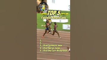 Top 5 Fastest American Women 100m Sprinters Ranked!