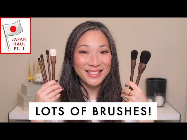 MAKEUP BRUSH HAUL Pt. 1 - Japanese Brushes 