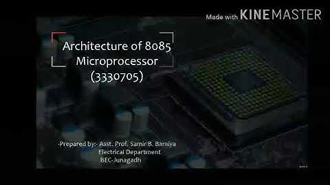 Architecture of 8085 microprocessor part-1