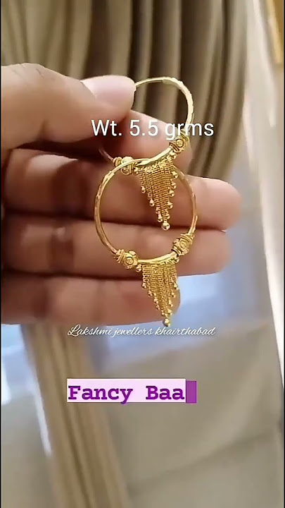 gold Bali earrings designs 😍