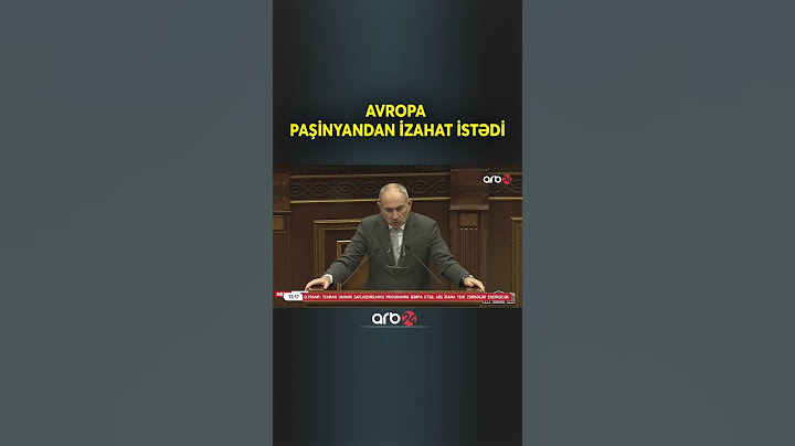 Paşinyan Avropaya İZAHAT VERDİ