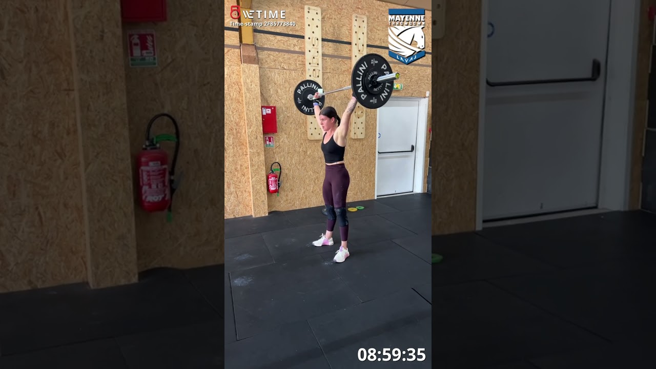 Qualifications Zeta x Mayenne Throwdown intermédiaire team CROSSFIT HOPE 2 Esther Lardin