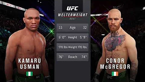 Kamaru Usman vs Conor McGregor | FREE FIGHT | UFC 4