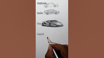 How to draw a Car Easy 🚗🔥😱 #drawing #youtubeshorts #shorts #viral #trending #‎@ArtwithBir_9