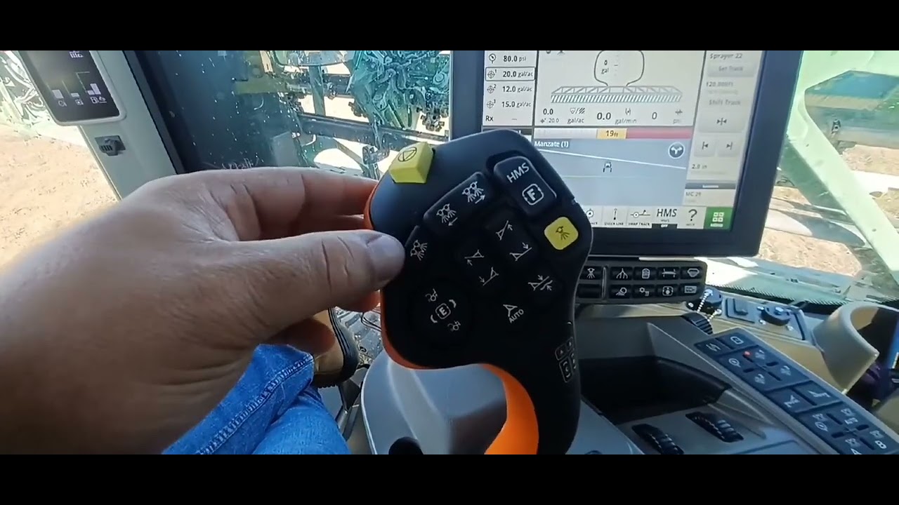 John Deere 412R Self-Propelled Sprayer Controls: Hydro Handle - YouTube