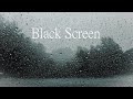 Regen gegen Fensterscheibe, 30 Minuten, Black Screen