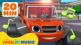 Blaze's Blazing Song Marathon! 🚗 Circle Time Songs For Kids | Nick Jr. Music