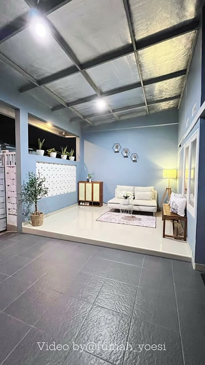 Inspirasi teras rumah subsidi sederhana bukan yang ala2 cafe,tapi bikin nyaman kumpul keluarga🌱 #fy