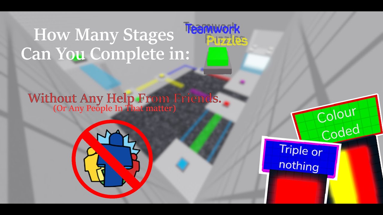 Teamwork Puzzles: How Many Levels Are Possible Solo?